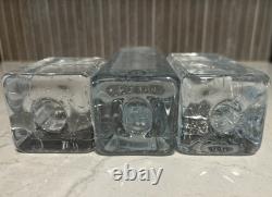 3 Vintage Iittala Arkipelago Ice Block Candle Holders Timo Sarpaneva Finland MCM