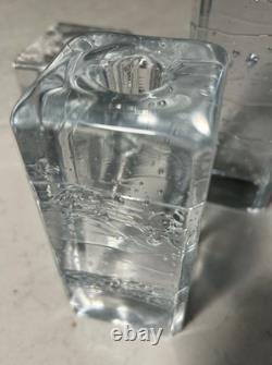 3 Vintage Iittala Arkipelago Ice Block Candle Holders Timo Sarpaneva Finland MCM