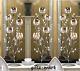 3 Silver Shabby Large Candelabra Candle Holder Floral Wedding Table Decoration