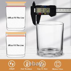 30 Pack 10oz Clear Glass Candle Jars with Bamboo Lids & Labels Dishwasher Safe