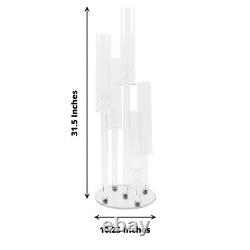 32 Clear 5 Arm Round Crystal Glass Candelabra Taper CANDLE HOLDER Party Events
