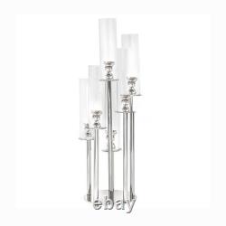33 Clear 7 Arm Crystal Glass Candelabra Votive Candle Holder Party Decorations