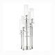 33inch Clear 7 Arm Crystal Glass Candelabra Pillar Votive Candle Holder Wedding