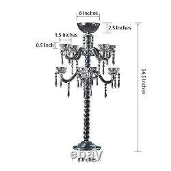 35 Clear Crystal Candelabra Votive Candle Holder Pedestal Wedding Party SALE