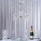 35 Tall Clear Glass Crystal Candelabra Votive Candle Holder Wedding Supplies