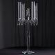 36 Clear 4 Arm Crystal Glass Candelabra Taper Candle Holder Party Home Supplies