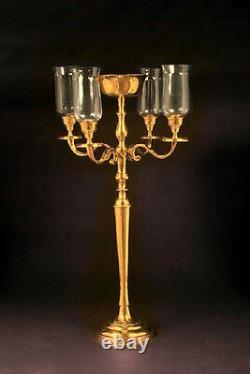 36 Gold Candelabra Glass Candle Holder Flower Tower Centerpiece Wedding Party