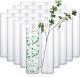 36 Pack Glass Cylinder Vases Clear Flower Vase Tall Floating Candle Holders 4 In