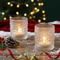 36 Pcs Clear Votive Candle Holders Bulk, 2x2.5 Tealight Candle Holder for Wed