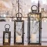 3pcs Set Glass Lantern Candle Holder Garden Night Wedding Tea Light Home Decor