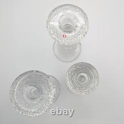3x ITTALA Timo Sarpaneva FESTIVO Scandinavian Candlestick Candle Holders Finland