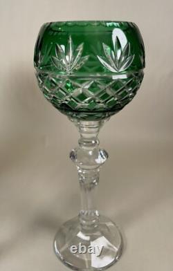 4 Bohemian Oversized Cut To Clear Candle Holders 12 oz