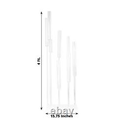 4 CLEAR ft tall 9 Arm Acrylic Candelabra Taper Candle Holder Wedding Party Home