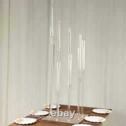 4 CLEAR ft tall 9 Arm Acrylic Candelabra Taper Candle Holder Wedding Party Home