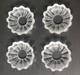 4 Glass Candle Holders For Chandelier Decoration
