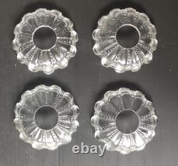 4 Glass Candle Holders For Chandelier Decoration