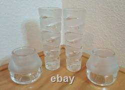 4 Jg Durand Crescendo France Candle Holders 2 Cylinder 2 Round And Reversible