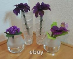 4 Jg Durand Crescendo France Candle Holders 2 Cylinder 2 Round And Reversible