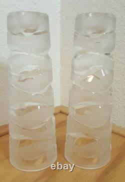 4 Jg Durand Crescendo France Candle Holders 2 Cylinder 2 Round And Reversible