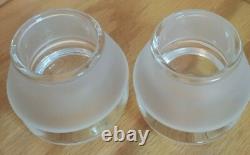 4 Jg Durand Crescendo France Candle Holders 2 Cylinder 2 Round And Reversible