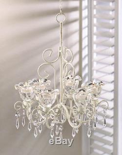 4 Wedding Glass Flowers Candle Holder Chandelier Event Decorations