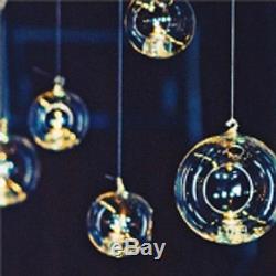 40 8cm Small Glass Bubble Ball Hanging candle holder wedding centrepiece BULK B