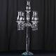 40 Clear 5 Arm Crystal Glass Candelabra Hurricane Taper Candle Holder Party