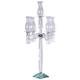 40 Clear 5 Arm Crystal Glass Candelabra Hurricane Taper Candle Holder Wedding