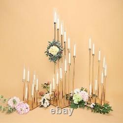 42-Inch tall Gold Candelabra Candle Holder Centerpiece Glass Wedding Home Sale