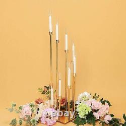 42-Inch tall Gold Candelabra Candle Holder Centerpiece Glass Wedding Home Sale