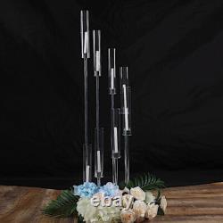 42-Inch tall Silver Candelabra CANDLE HOLDER Centerpiece Glass Wedding Home Sale