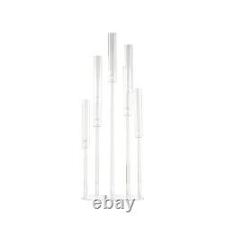 47 CLEAR 7 Arm Crystal Glass Candelabra Taper CANDLE HOLDER Party Decorations