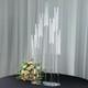 47 In Clear 7 Arm Crystal Glass Candelabra Taper Candle Holder Party Decorations