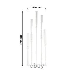 47 in Clear 7 Arm Crystal Glass Candelabra Taper CANDLE HOLDER Party Decorations