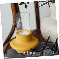 4pcs Transparent Glass Candle Holders Simple Style Candle Decorative Windpr