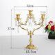 5 Arms Candle Stick Holders Romantic Light Restaurant Supply Crystal Candelabrum