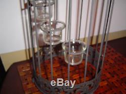 5 Large black tall Bird Cage candelabra Candle Holder wedding table centerpieces