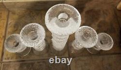 5 MCM Iittala Finland Timo Sarpaneva Glass Festivo Candle Holders 8 5 4 2 Rings