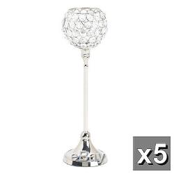 5 PRISM crystal diamond 13 TALL candelabra Candle holder wedding centerpiece