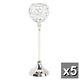 5 Prism Crystal Diamond 13 Tall Candelabra Candle Holder Wedding Centerpiece
