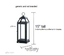 5 black 15 slender malta Candle holder Lantern light wedding table centerpiece