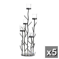 5 black 26 tall tree Candelabra Candle holder floral wedding table centerpiece