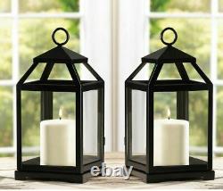 5 bulk small 12 Malta rustic BLACK Candle Lantern holder wedding centerpiece