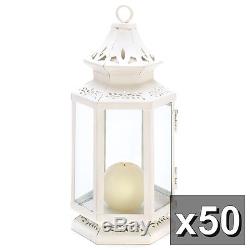 50 Bulk lot variety mixed white Lantern Candle holder wedding centerpiece