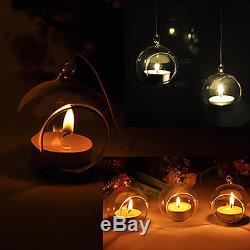 50 Glass Sphere Orb Hanging tealight candle holder wedding table event terrarium