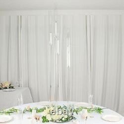 51 CLEAR 5 Arm Crystal Glass Candelabra Taper CANDLE HOLDER Party Decorations