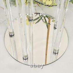 51 CLEAR 5 Arm Crystal Glass Candelabra Taper CANDLE HOLDER Party Decorations