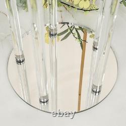 51 in Clear 5 Arm Crystal Glass Candelabra Taper CANDLE HOLDER Party Decorations