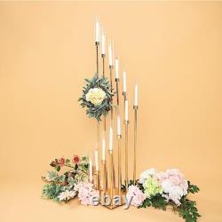 57-Inch tall Gold Candelabra Candle Holder Centerpiece Glass Wedding Home