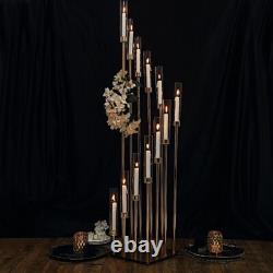57-Inch tall Gold Candelabra Candle Holder Centerpiece Glass Wedding Home